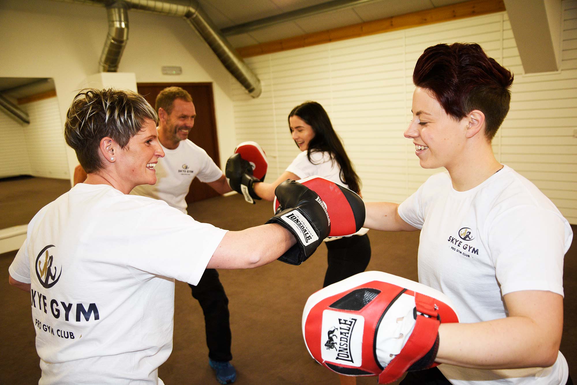 members boxing at Skye Gym