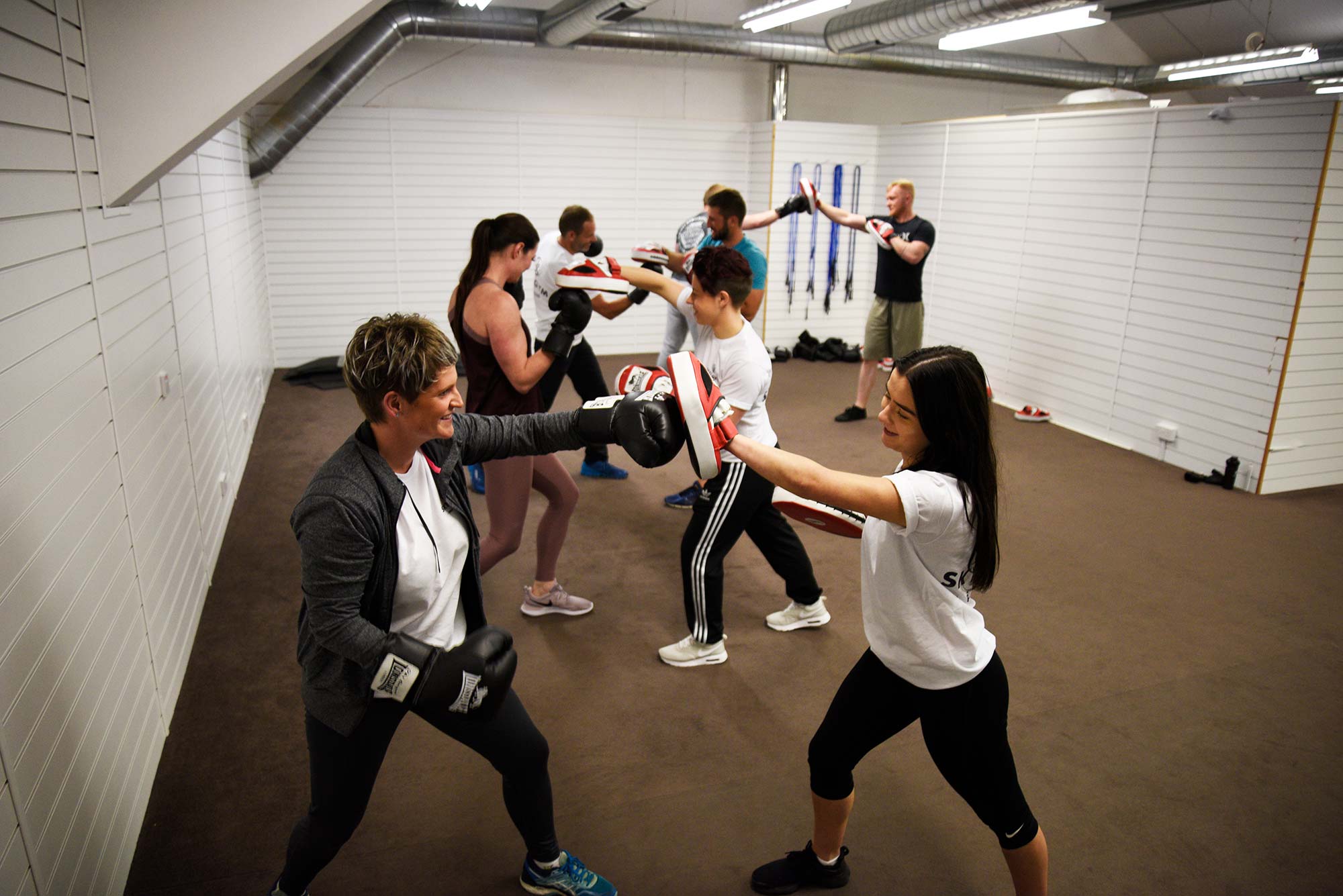 people boxing at Skye Gym studio